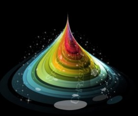 Abstract shapes with color vector