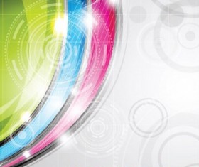 Dynamic light wave background vectors 04