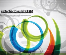 Circle with lines abstract background vectors 02