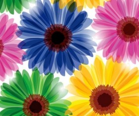 Fashion flowers seamless pattern vectors 02