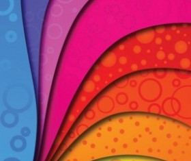 Circular pattern with layered background vector