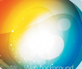 Brilliant web colorful background vector set 01