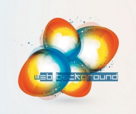 Brilliant web colorful background vector set 02