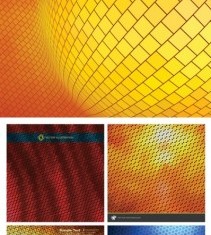 Neon ball with mosaics vector background