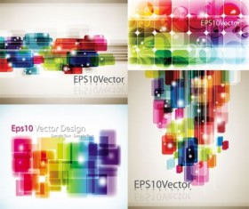 Charming colored background creative vector