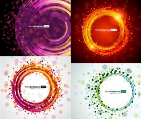 Shiny circular light dot background vector