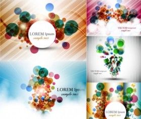 Colorful circle with abstract background vector