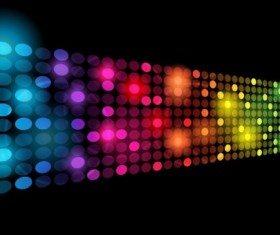 Light dot neon background vector material 01