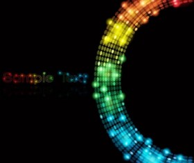 Light dot neon background vector material 03