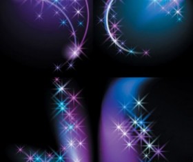 Fantasy star light background vector material