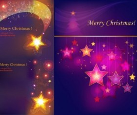 Christmas stars shiny background art vector