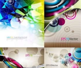 Modern geometric shapes with abstract background vector