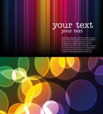 Shiny round with light lines background vector