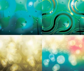 Water drop with snow blurs background vector