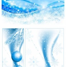 Abstract christmas blue background vector