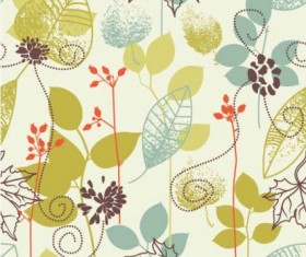 Floral design element background vector material