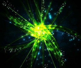 Green light dynamic background art vector