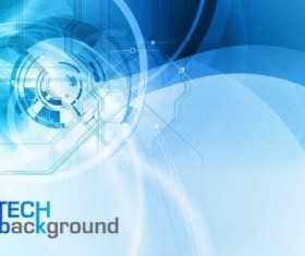 Blue styles tech background vector 01