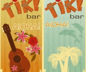 Bar vintage grunge background vector 02