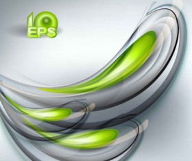 Green abstract effects ECO background vectors