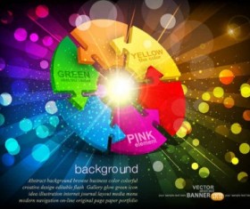 Shining colorful business background vector