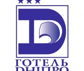 Dnipro hotel vector graphics logo
