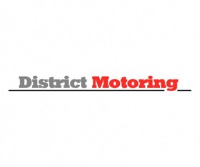 Logo district motoring vector
