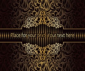 Classic european pattern background vectors material