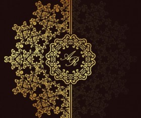 Classic european pattern background 01 vectors material