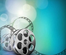 Creative fantasy film background vector