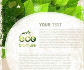 Shiny green leaf backgrounds vector 02