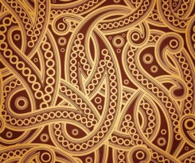 Vintage fine pattern background vector 01