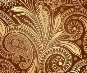 Vintage fine pattern background vector 02