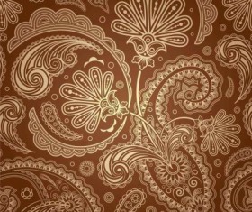 Vintage fine pattern background vector 03