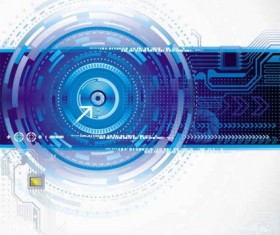 Modern electronic technology background vector material