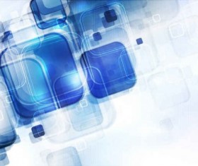 Blue geometric fashion background vectors material