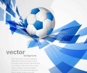 Blue football sport background vector