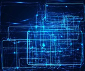 Shining light tech background Illustration vector 01