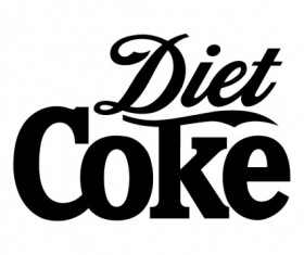 Diet coke Illustration vector