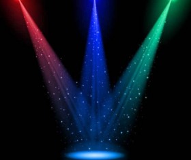 Brilliant stage lighting backgrounds vector