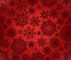 Snowflake pattern with red background vector