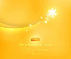 Yellow background with snow graphics vector