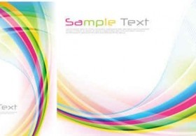 Modern wary lines background vector set