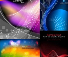 Fashion abstract background vectors material set