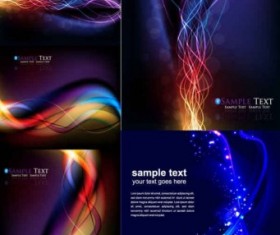 Colorful light dynamic dark background graphics vectors