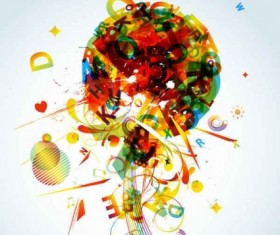 Fashion colorful background elements vector 01