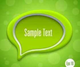 Speech bubbles with modern background vector design 01