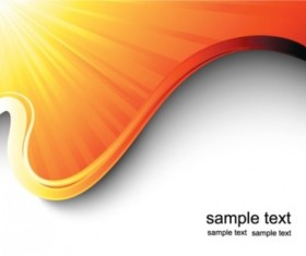 Creative wave line light background vector material