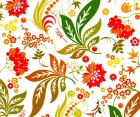Brilliant flower design pattern seamless vectors