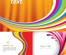 Colorful and dynamic lines background vector material